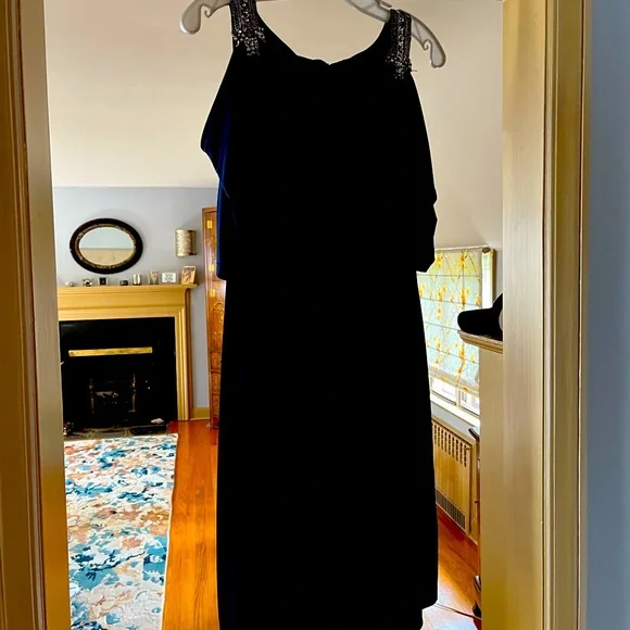 black corset formal dress Strapless Black Corset A-Line Tiered Long Formal Dress with Slit –  FancyVestido main image 0